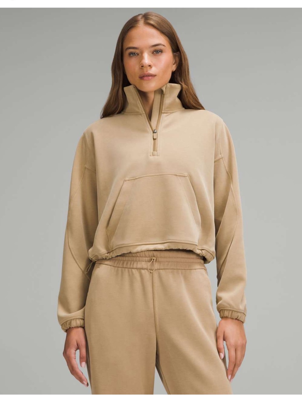 lululemon Brushed Half-Zip Pullover